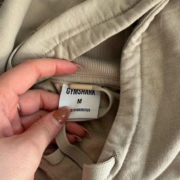 Women's Tan Cropped Hoodie - Picture 3 of 3